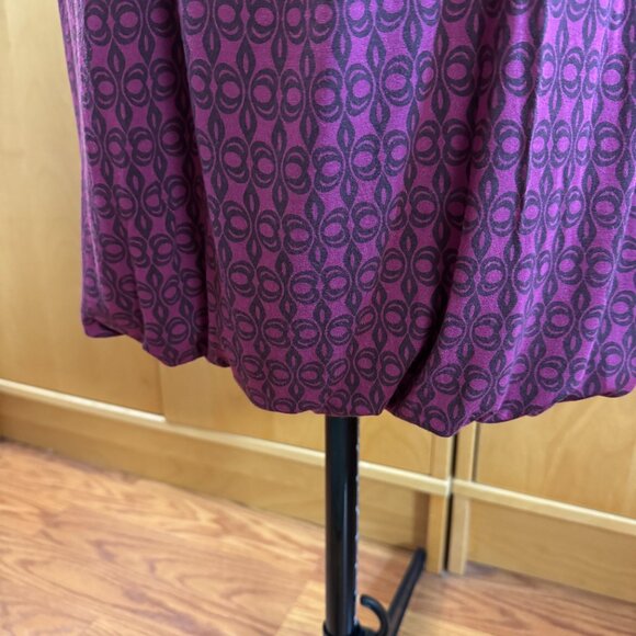 Karanina Print Silk Jersey High Neck Bubble Hem Dress Size 4 - Picture 4 of 9